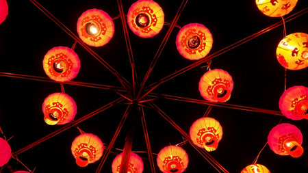 Red lanterns for Chinese new year. Chinese Lanterns.の写真素材