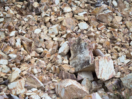 Stones. Rocks. Texture of brown tint stones for background.の写真素材