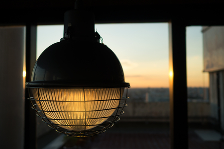 vintage luxury lamp. Modern bulb decorative interior.の写真素材