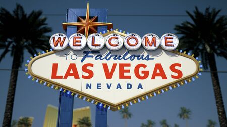 Las Vegas Sign. Daytimeの写真素材