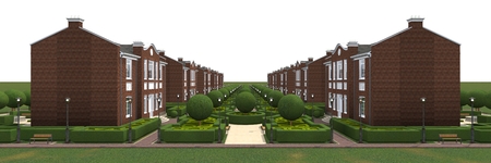 Master plan of the village. 3d model render.の写真素材