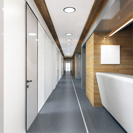 corridor of modern office buildingの写真素材