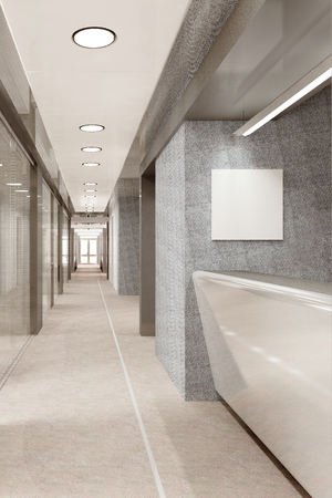 corridor of modern office buildingの写真素材