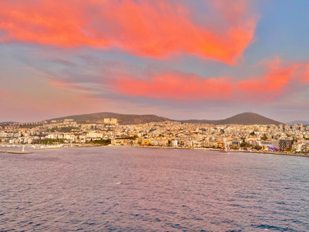 Panoramic view of a city.の写真素材