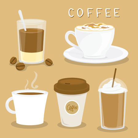 Coffee Cup Cartoon Vectorのイラスト素材