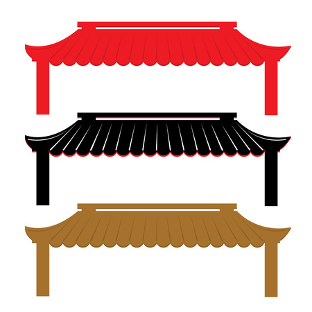 Roof Traditional China Vectorのイラスト素材