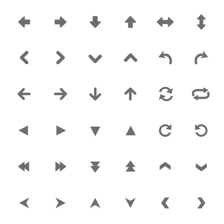 set of universal arrows Vector illustrationのイラスト素材