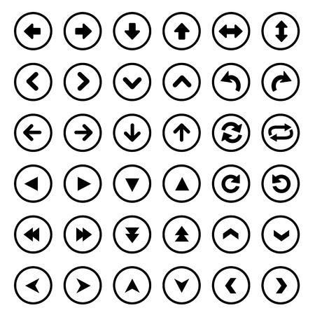 set of universal arrows Vector illustrationのイラスト素材