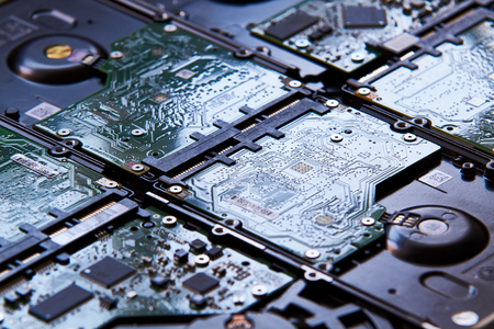 Hard Drive board and connectionの写真素材