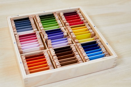 Montessori color box 3の写真素材