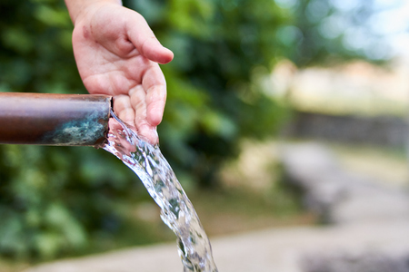 natural water fountainの写真素材