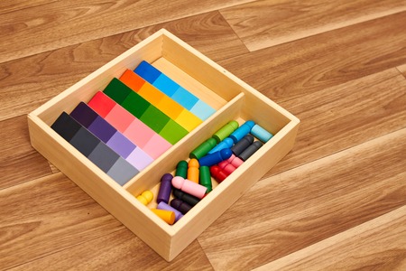 Montessori wood color gamutの写真素材