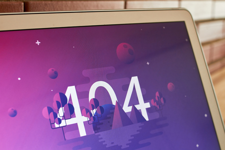 404 error image screenの写真素材