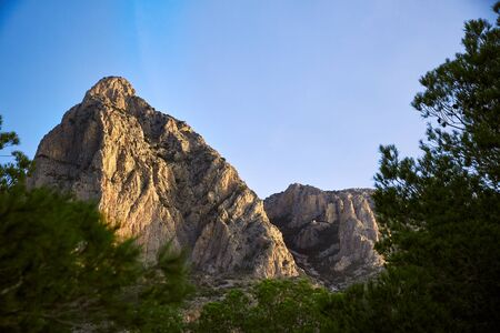 Ming Campana in Alicante, Spain mountaing peakの写真素材