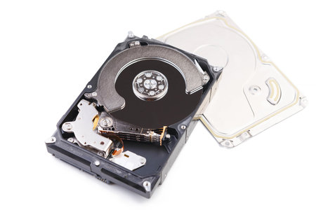 Repair and maintenance of Hdd - hard disk drive. Hard disk repair concept, computer industry....
