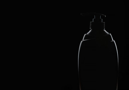 Plastic bottle pump with alcohol hand gel.の写真素材