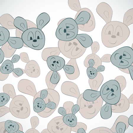 Rabbit backgroundのイラスト素材
