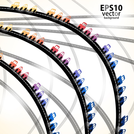 car backgroundのイラスト素材