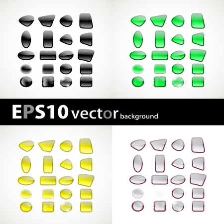 Set of color apps iconsのイラスト素材