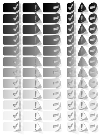 Vector Tag Sticker Label Shadowのイラスト素材