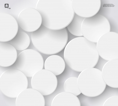 White circles backgroundのイラスト素材