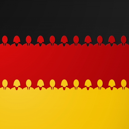 German - Germany flagのイラスト素材
