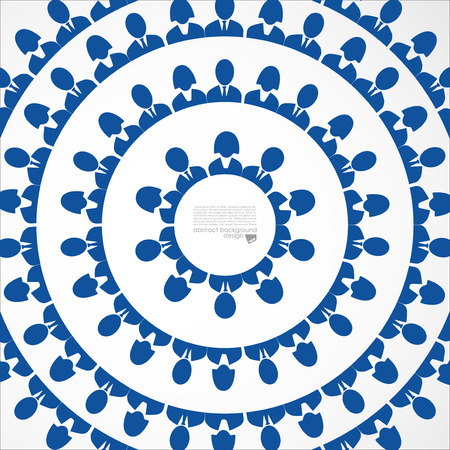 Colorful community people icons in circleのイラスト素材