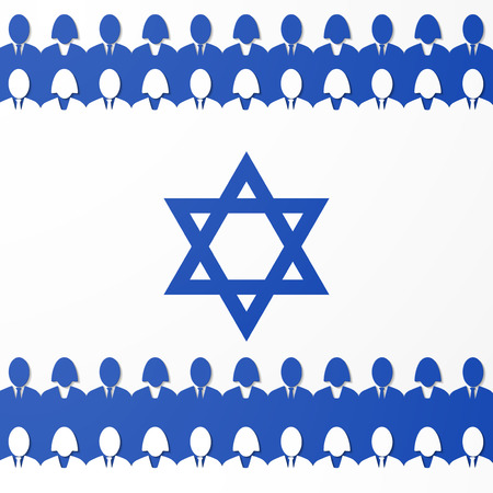 flag of israelのイラスト素材