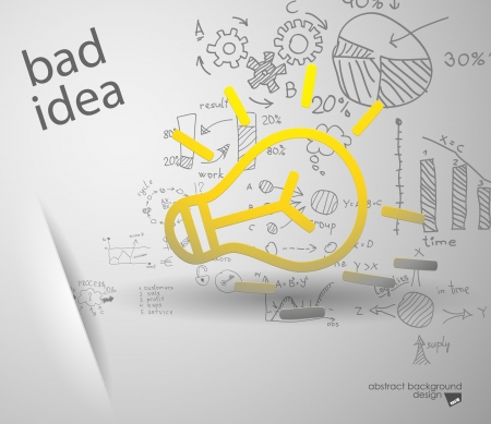 Idea sign silhouetteのイラスト素材