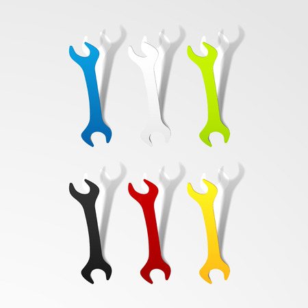 Wrench icon setのイラスト素材