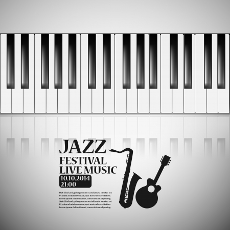 Jazz party posterのイラスト素材