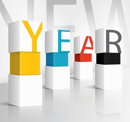 New year 2014 technology conceptのイラスト素材