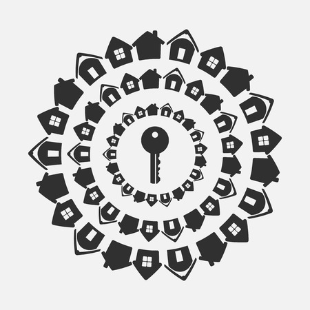 house and keyのイラスト素材