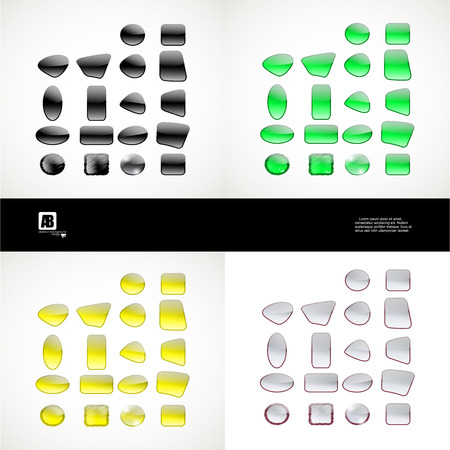 Set of color apps iconsのイラスト素材