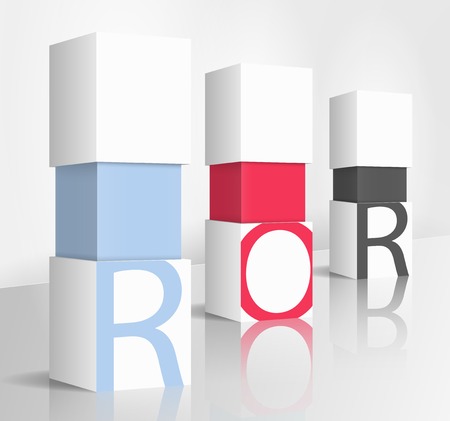 3d illustration concept: Rate of Returnのイラスト素材