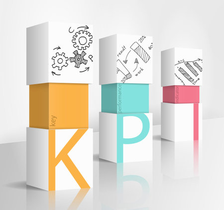 3d Illustration Concept Kpiのイラスト素材 ストックフォト 写真素材のstock Foto ストックドットフォト