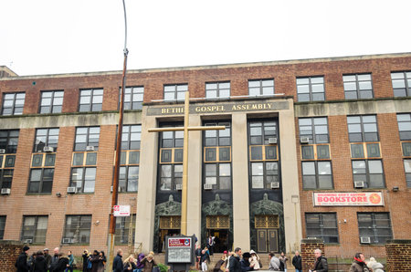 Bethel Gospel Assembly in Harlem. Sunday Morning After the Religious Service. New York City, USA