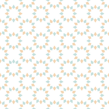 Seamless vector pattern of geometric spiral elements