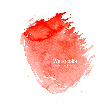 Vector abstract watercolor splash background with paper texture. Hand drawn watercolor backdrop, stain watercolors colors on wet paper. Good for invitations, scrapbooking, banners, tags, labels, etcのイラスト素材