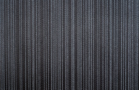 black textile wallpaper. striped pattern background.の写真素材