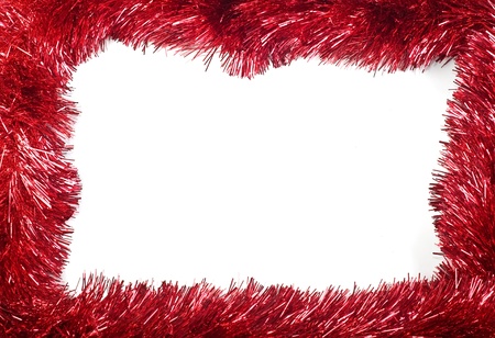 Christmas border from decorations. の写真素材