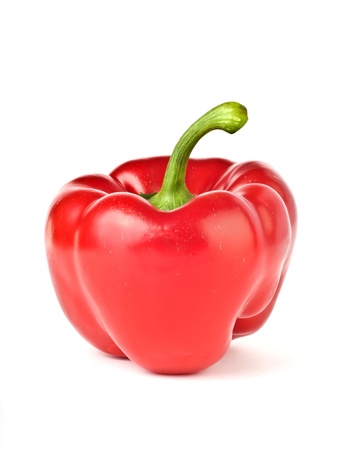 red pepper isolated over white background の写真素材