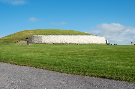 Newgrange Irish passage tomb neolithic site in Ireland.の写真素材