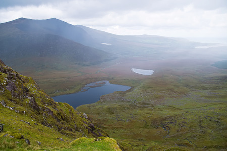 Conor pass in Dingle peninsula Co. Kerry Irelandの写真素材