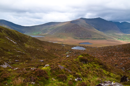 Conor pass in Dingle peninsula Co. Kerry Irelandの写真素材
