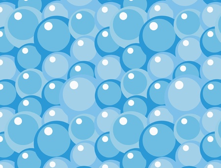 blue bubbles ornamental seamless background, eps 8のイラスト素材