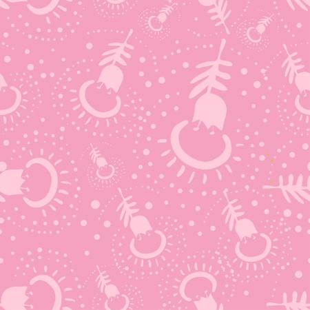 seamless pink etnic patternのイラスト素材