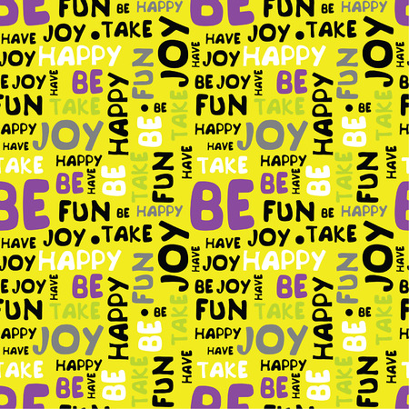 decorative pattern with texts and greetingsのイラスト素材