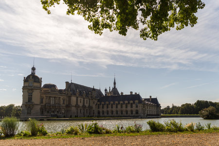 France, the castle of Chateau de Chambord in Normandieの写真素材