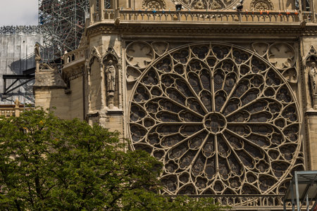 Notre Dame de Paris, Paris, France. Notre Dame de Paris is one of the most famous sights in Paris.の写真素材